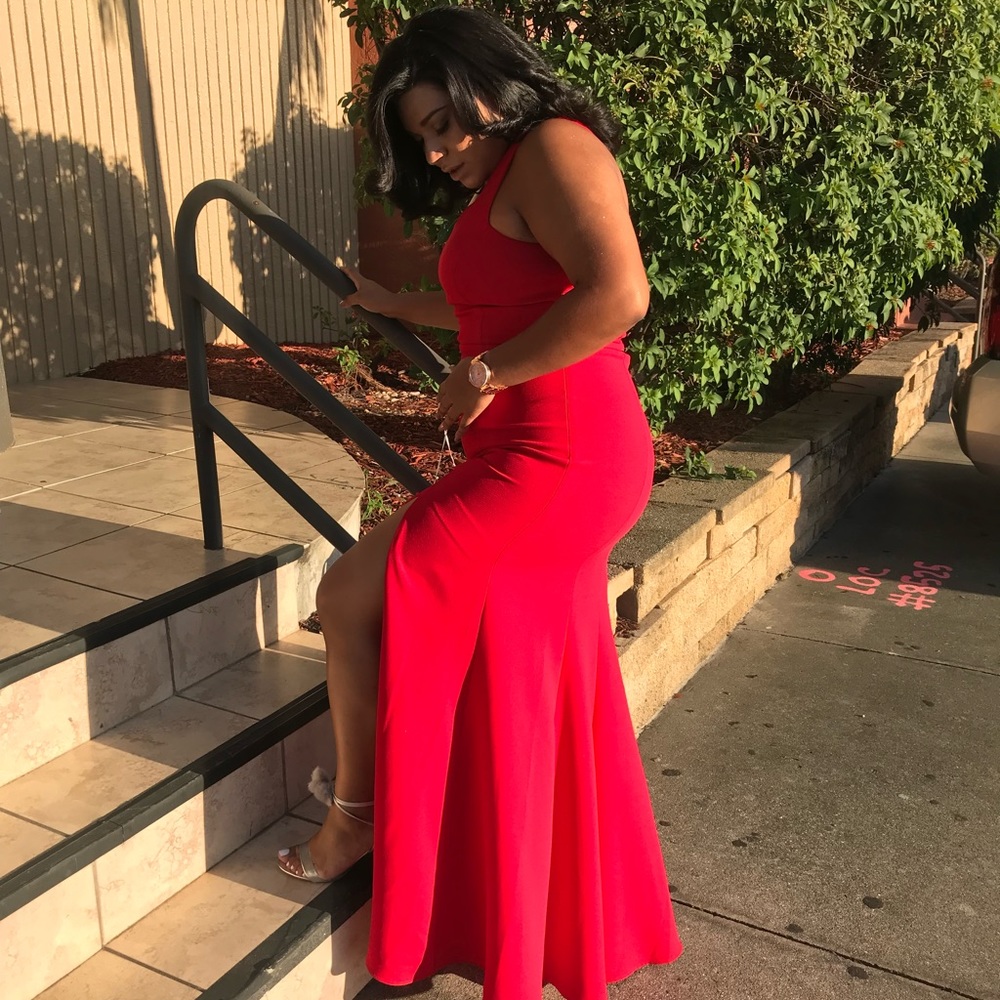 Red dress